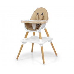 MILLY MALLY Krzesełko do karmienia 2w1 Malmo Beige