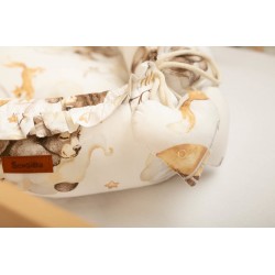 GNIAZDO/KOKON VELVET SEN BEŻOWY 80x45