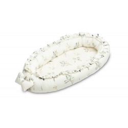GNIAZDO/KOKON VELVET OLIWKA KREMOWY 80x45