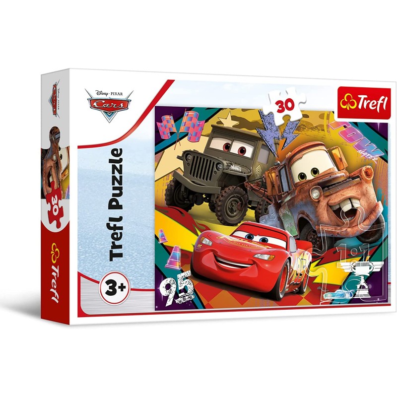 TREFL 18293 Puzzle 30 Rozpędzone samochody / Disney Cars 3