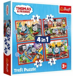 TREFL 34619 Puzzle 4w1 Odjazdowy Tomek
