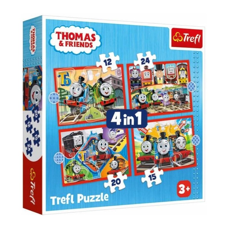 TREFL 34619 Puzzle 4w1 Odjazdowy Tomek