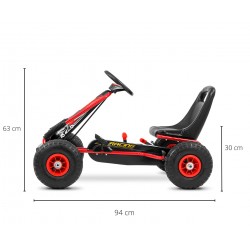 MILLY MALLY Gokart na pedały Thor Red