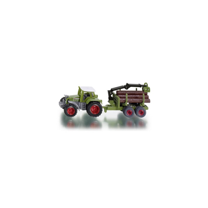 SIKU S1645 Traktor z leśną przyczepą