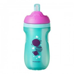 470249 BIDON SŁOMKA GIRL 260 ML. 12 + Tommee Tippee