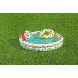 BESTWAY 51124 Zestaw basenik dmuchany 1.22x20,koło 46cm, piłka 27 cm