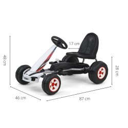 MILLY MALLY Gokart na pedały Viper White