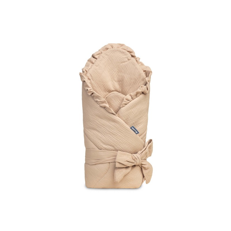 ROŻEK MUŚLINOWY BEŻOWY 90x90