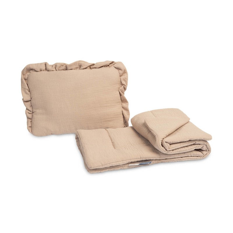 KOMPLET DO WÓZKA MUŚLINOWY - BEŻOWY