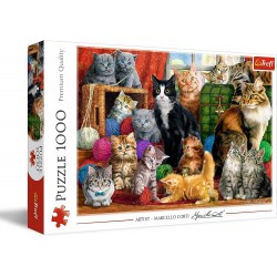 TREFL 10555 Puzzle 1000 Kocie spotkanie
