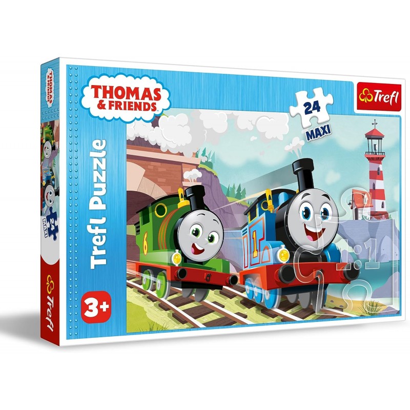 TREFL 14354 Puzzle 24 MAXI Tomek i Percy na torach