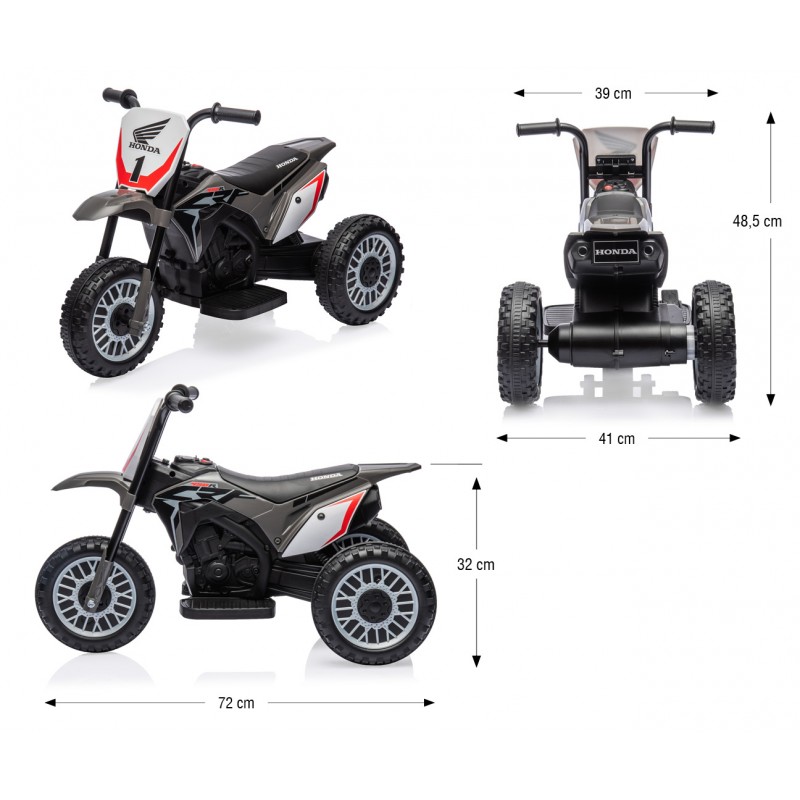 MILLY MALLY 5362 Pojazd na akumulator Motocykl HONDA CRF 450R Grey