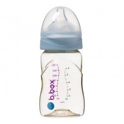 B.BOX BB00750 Butelka ze smoczkiem do karmienia niemowląt wykonana z PPSU 180 ml błękit