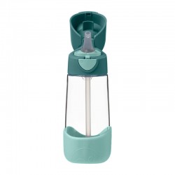 B.BOX BB500307 Butelka tritanowa ze słomką 450 ml Emerald Forest