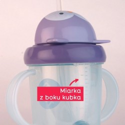 TUM TUM Bidon ze Słomką dla Dzieci Sowa Olivia - Seria 3.