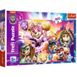 TREFL 16460 Puzzle 100 Poznaj Mighty Pups