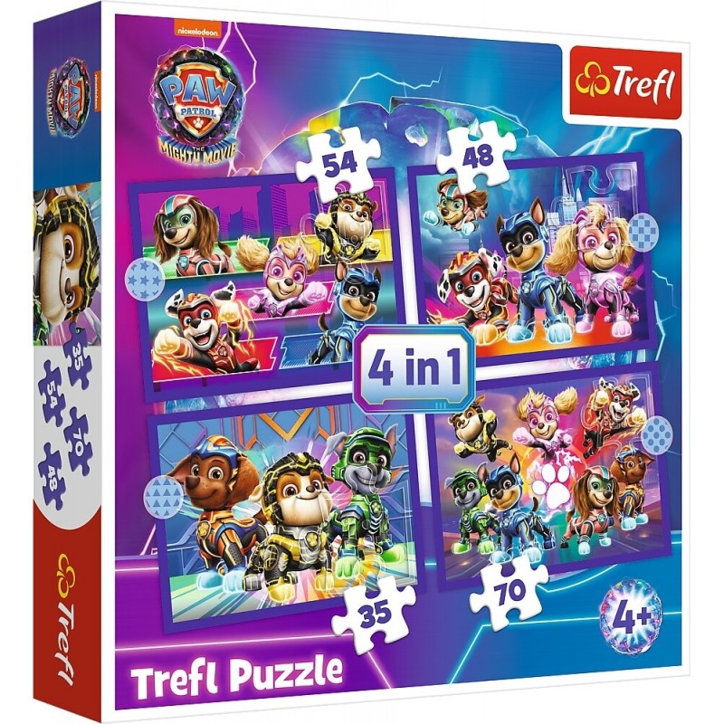 TREFL 34621 Puzzle 4w1 Bohaterowie na ratunek / Paw Patrol