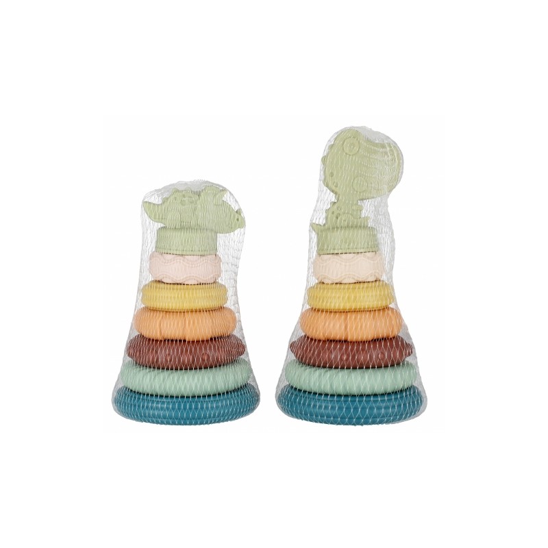 BAM BAM 482393 Piramidka Eduk pastel siatka
