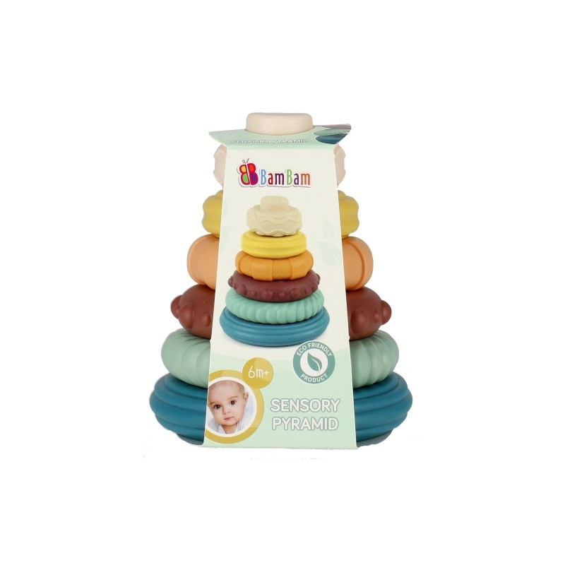 BAM BAM 500692 Piramidka Eduk pastel