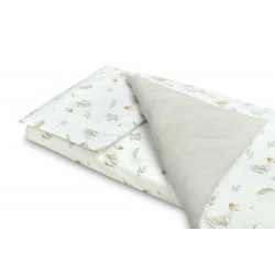 KOMPLET POŚCIEL 2 EL.+ PRZEŚCIERADŁO GĄSKA 100X135 CM