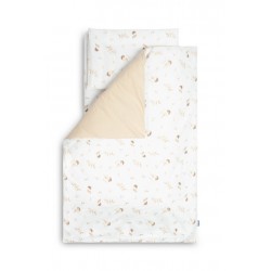 KOMPLET POŚCIEL 2 EL.+ PRZEŚCIERADŁO WRÓBELEK 100X135 CM