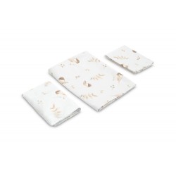 KOMPLET POŚCIEL 2 EL.+ PRZEŚCIERADŁO WRÓBELEK 100X135 CM