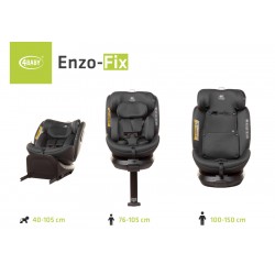 4 BABY Fotelik samochodowy ENZO-FIX graphite