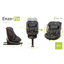 4 BABY Fotelik samochodowy ENZO-FIX graphite