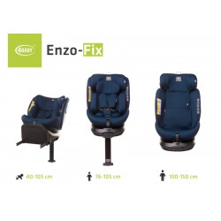 4 BABY Fotelik samochodowy ENZO-FIX navy blue