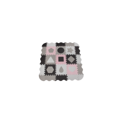 MILLY MALLY Mata piankowa puzzle Jolly 3x3 Shapes - pink grey