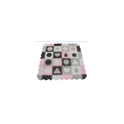 MILLY MALLY Mata piankowa puzzle Jolly 4x4 Shapes - pink grey