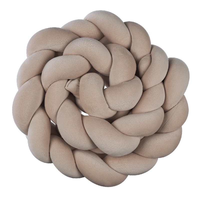 BABY 002356 Warkocz do łóżeczka welur beż 210 cm
