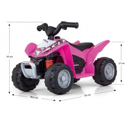 MILLY MALLY 4479 Pojazd na akumulator Quad HONDA ATV pink