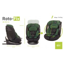 4 BABY Fotelik ROTO-FIX 40-150cm Dark green I-Size