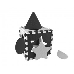 MILLY MALLY 5616 Mata piankowa puzzle Jolly 4x4 Shapes - grey