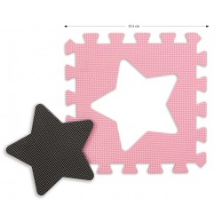 MILLY MALLY 5617 Mata piankowa puzzle Jolly 4x4 Shapes - pink grey