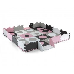 MILLY MALLY 5617 Mata piankowa puzzle Jolly 4x4 Shapes - pink grey