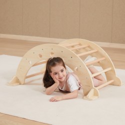 VIGA 44710 Drewniany Bujak Naturalny Montessori