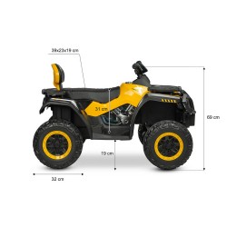 POJAZD NA AKUMULATOR RUSH YELLOW