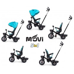 MILLY MALLY Rowerek trójkołowy Movi black-mint 5w1