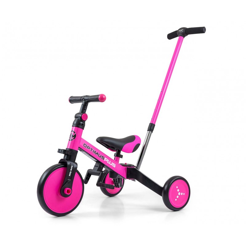 MILLY MALLY Rowerek 4w1 OPTIMUS Plus pink