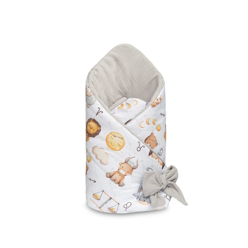 ROŻEK MUŚLINOWY ZODIAK SZARY 75x75