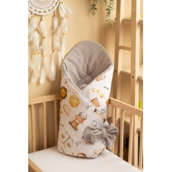 ROŻEK MUŚLINOWY ZODIAK SZARY 75x75