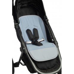 WKŁADKA MUŚLINOWA DO WÓZKA - SMOKI JEANS