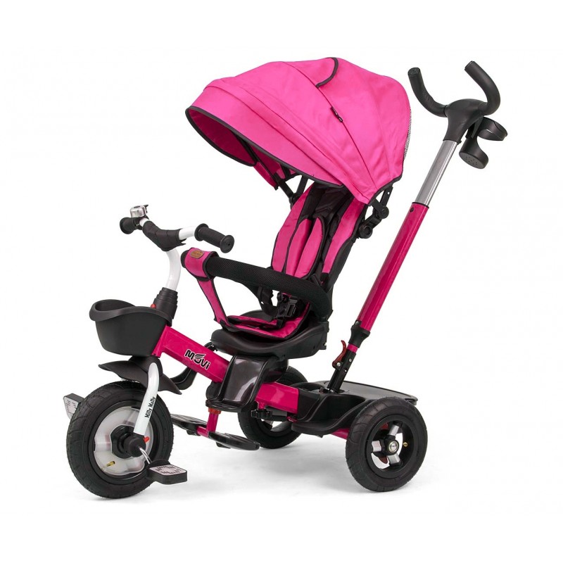 MILLY MALLY 2491 Rowerek trójkołowy Movi pink 5w1