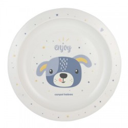 CANPOL 4/411 Talerz plastikowy Cute Animals niebieski blu2